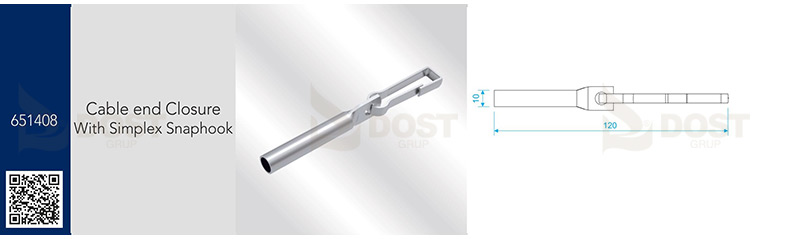 cable-end-closure-with-simplex-snaphook-technical-specifications